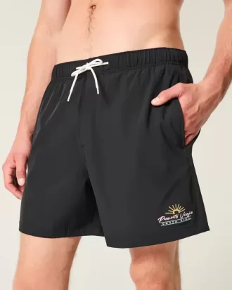 Bañador de voleibol con estampado gráfico de Puerto Viejo hasta la mitad del muslo