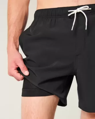 Bañador de voleibol con estampado gráfico de Puerto Viejo hasta la mitad del muslo