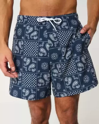 Bañador de voleibol de seersucker hasta medio muslo