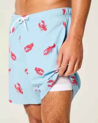 Bañador de voleibol de seersucker hasta medio muslo