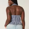 Blusa halter con cuello Blusa halter con cuello
