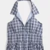 Blusa halter con cuello Blusa halter con cuello