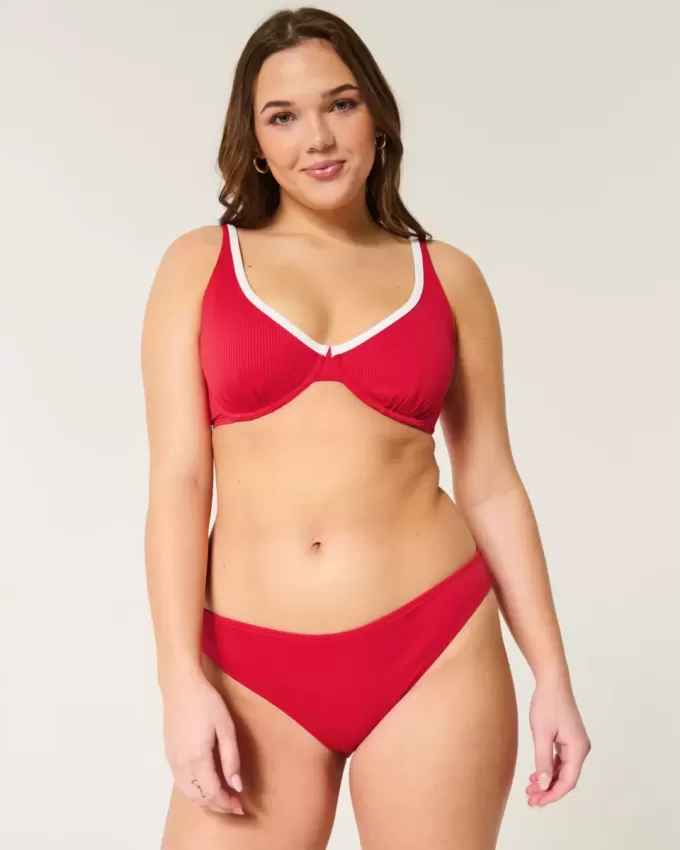 Braguita de bikini acanalada Braguita de bikini acanalada