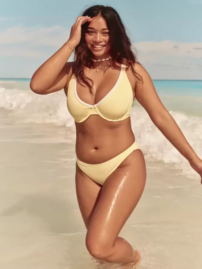 Braguita de bikini acanalada Braguita de bikini acanalada