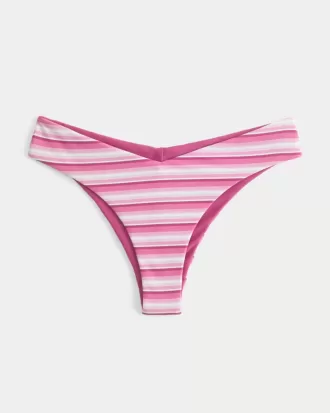 Braguita de bikini atrevida con cintura en V reversible