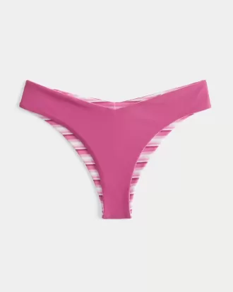 Braguita de bikini atrevida con cintura en V reversible