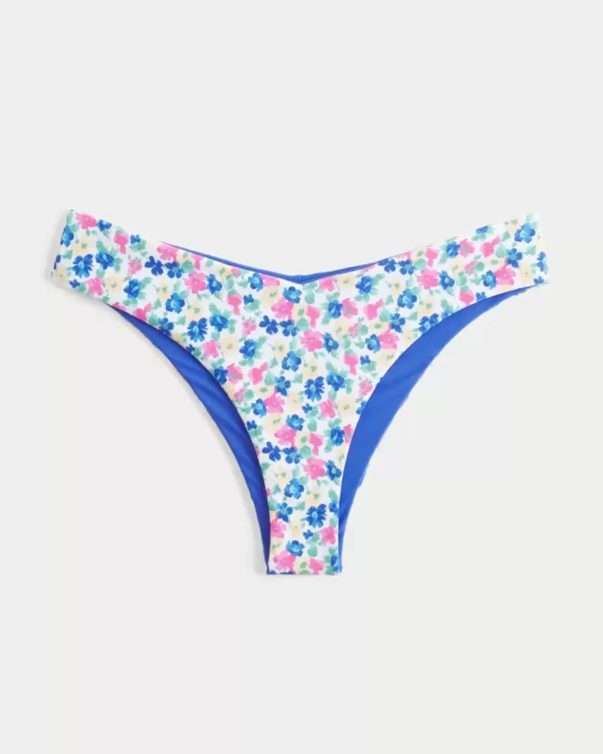 Braguita de bikini atrevida con cintura en V reversible