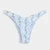 Braguita de bikini atrevida con cintura en V y pierna alta acanalada Braguita de bikini atrevida con cintura en V y pierna alta acanalada