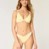 Braguita de bikini atrevida con cintura en V y pierna alta acanalada Braguita de bikini atrevida con cintura en V y pierna alta acanalada