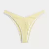 Braguita de bikini atrevida con cintura en V y pierna alta acanalada Braguita de bikini atrevida con cintura en V y pierna alta acanalada