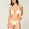Braguita de bikini atrevida con doble tirante y ribete estilo crochet Braguita de bikini atrevida con doble tirante y ribete estilo crochet