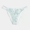 Braguita de bikini atrevida con doble tirante y ribete estilo crochet Braguita de bikini atrevida con doble tirante y ribete estilo crochet