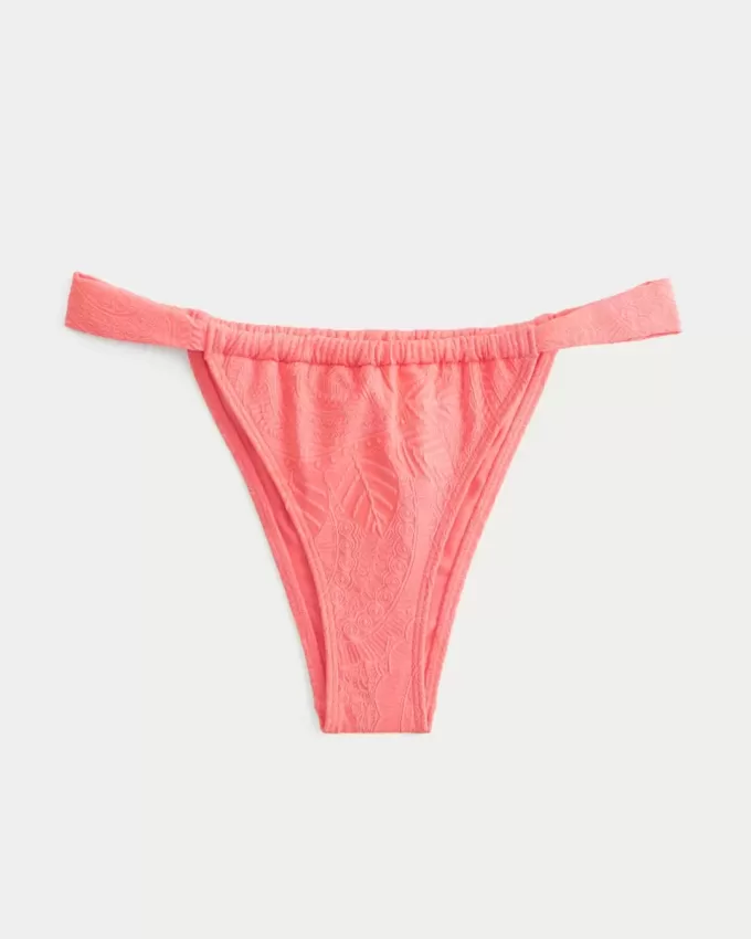 Braguita de bikini atrevida con tirantes finos de jacquard Braguita de bikini atrevida con tirantes finos de jacquard