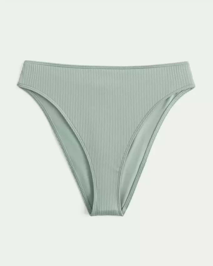 Braguita de bikini atrevida, de cintura alta y pierna alta con curvas Braguita de bikini atrevida, de cintura alta y pierna alta con curvas