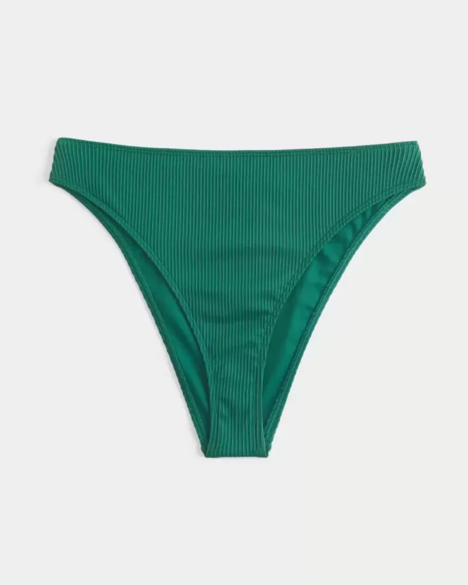 Braguita de bikini atrevida, de cintura alta y pierna alta con curvas Braguita de bikini atrevida, de cintura alta y pierna alta con curvas