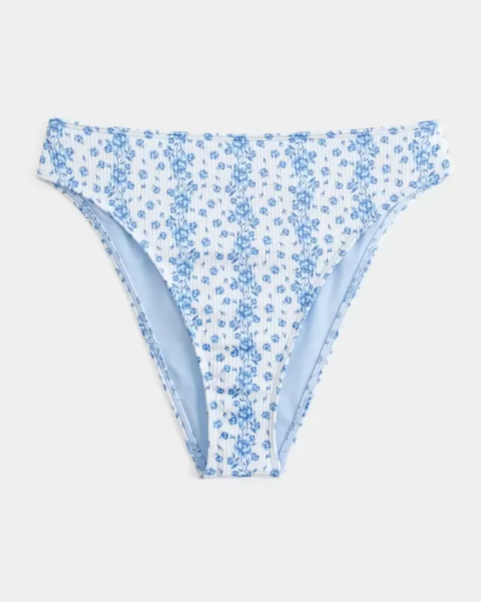 Braguita de bikini atrevida, de cintura alta y pierna alta con curvas Braguita de bikini atrevida, de cintura alta y pierna alta con curvas