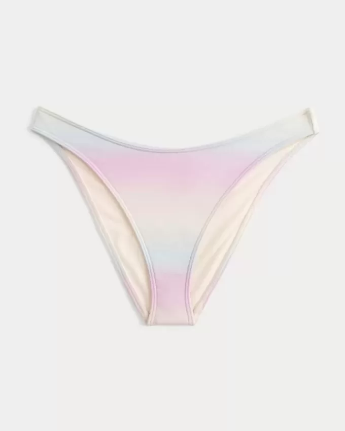 Braguita de bikini atrevida de pierna alta y brillante Braguita de bikini atrevida de pierna alta y brillante