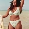 Braguita de bikini atrevida de pierna alta y canalé