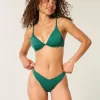 Braguita de bikini atrevida de pierna alta y canalé