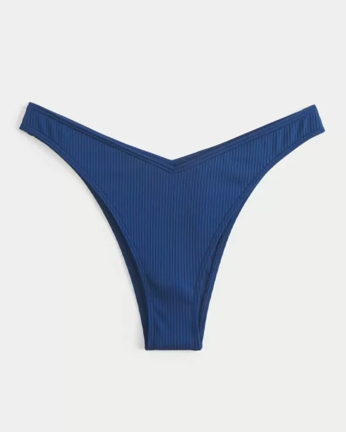 Braguita de bikini atrevida de pierna alta y canalé Braguita de bikini atrevida de pierna alta y canalé