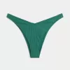 Braguita de bikini atrevida de pierna alta y canalé