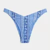 Braguita de bikini atrevida de pierna alta y canalé Braguita de bikini atrevida de pierna alta y canalé
