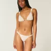 Braguita de bikini atrevida de pierna alta y fruncida Braguita de bikini atrevida de pierna alta y fruncida