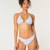 Braguita de bikini atrevida de pierna alta y fruncida Braguita de bikini atrevida de pierna alta y fruncida