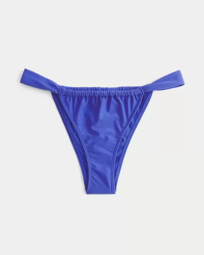 Braguita de bikini atrevida de pierna alta y tirantes anchos