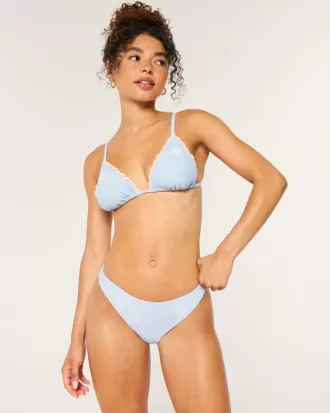 Braguita de bikini atrevida de tiro bajo bordada