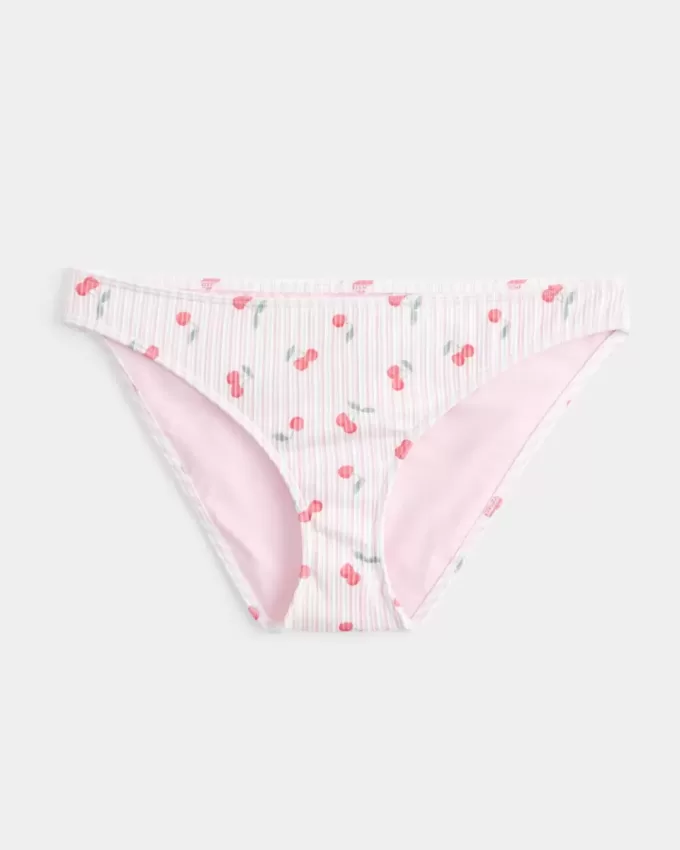 Braguita de bikini de tiro bajo acanalada Braguita de bikini de tiro bajo acanalada
