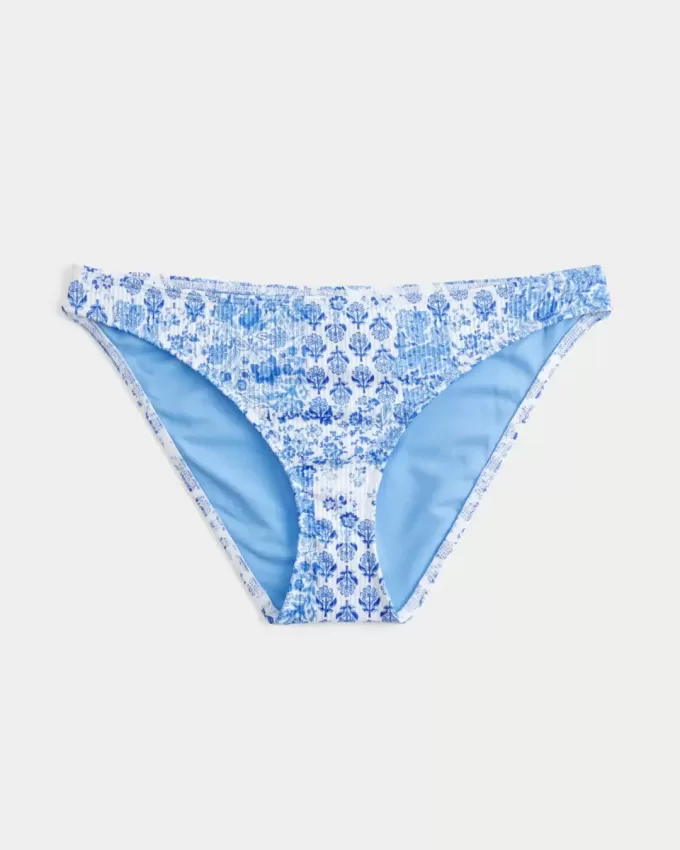 Braguita de bikini de tiro bajo acanalada Braguita de bikini de tiro bajo acanalada