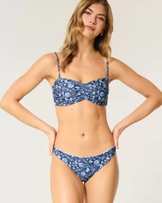 Braguita de bikini reversible de tiro bajo y atrevida