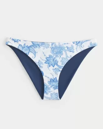 Braguita de bikini reversible de tiro bajo y atrevida