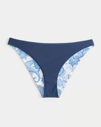 Braguita de bikini reversible de tiro bajo y atrevida