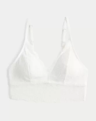 Bralette triangular de encaje