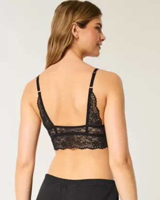 Bralette triangular de encaje