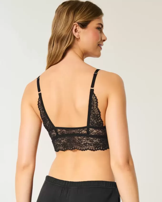 Bralette triangular de encaje Bralette triangular de encaje