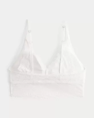 Bralette triangular de encaje