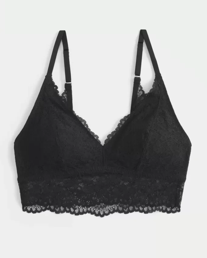 Bralette triangular de encaje Bralette triangular de encaje