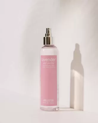 Bruma para cabello y cuerpo de lavanda y vainilla