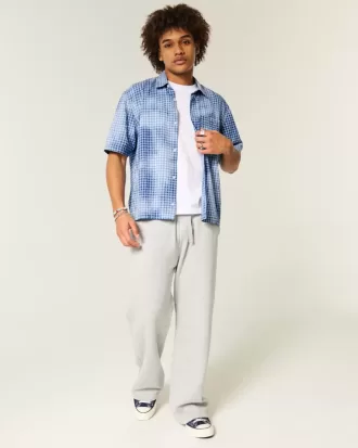 Camisa cuadrada de manga corta con bolsillo