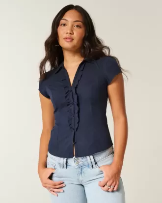 Camisa de esmoquin de manga corta