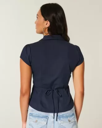 Camisa de esmoquin de manga corta