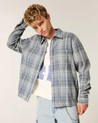 Camisa de franela cuadrada