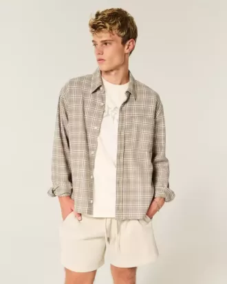 Camisa de franela cuadrada