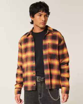 Camisa de franela cuadrada