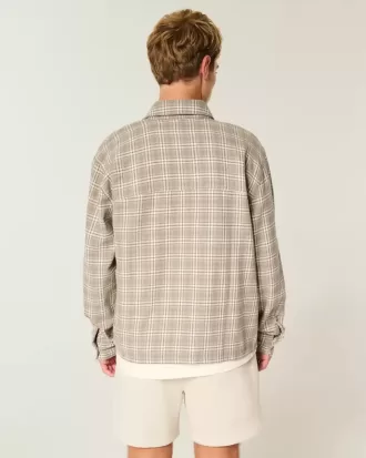 Camisa de franela cuadrada