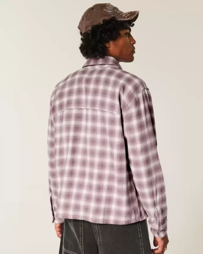 Camisa de franela cuadrada Camisa de franela cuadrada