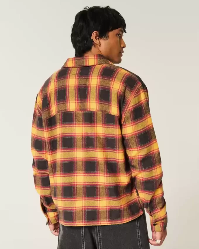Camisa de franela cuadrada Camisa de franela cuadrada